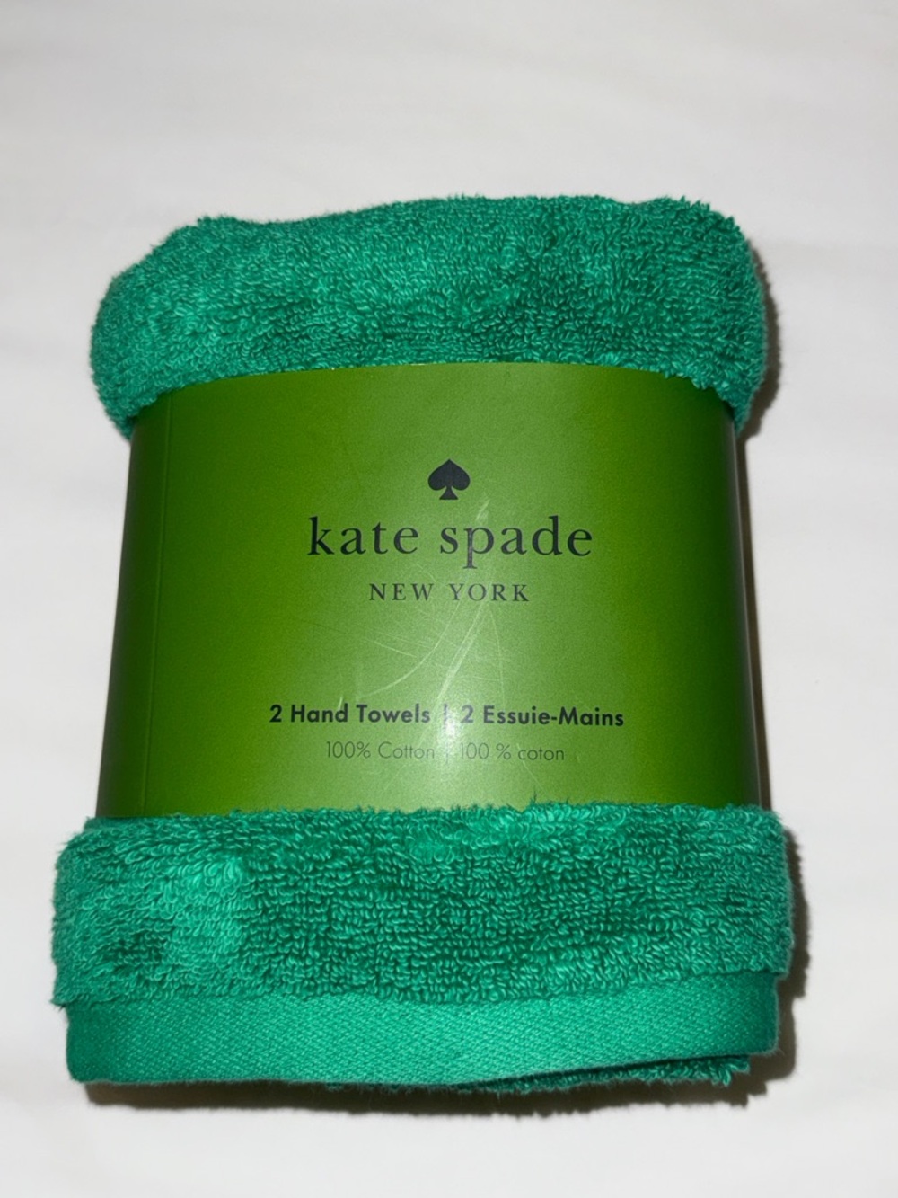 kate spade Green Hand Towels - Pack of 2